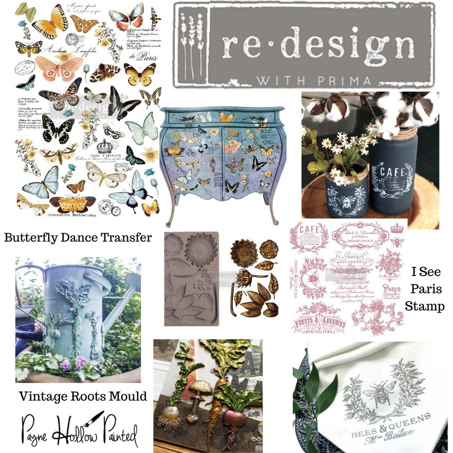 KACHA ELEGANT NEUTRAL Transfer Redesign With Prima Transfer Etsy