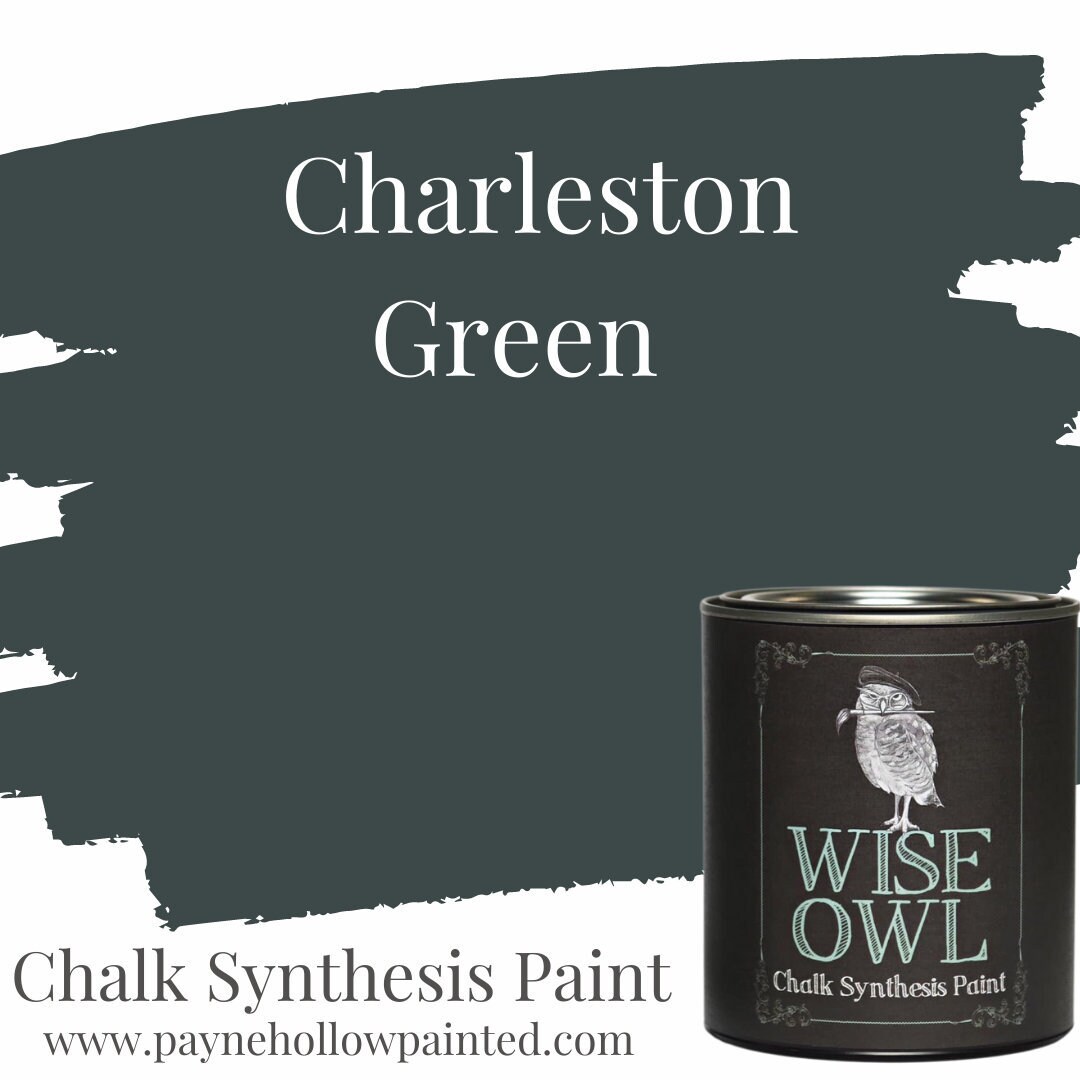 Wise Owl Chalk Synthesis Paint CHARLESTON GREEN Furniture Etsy