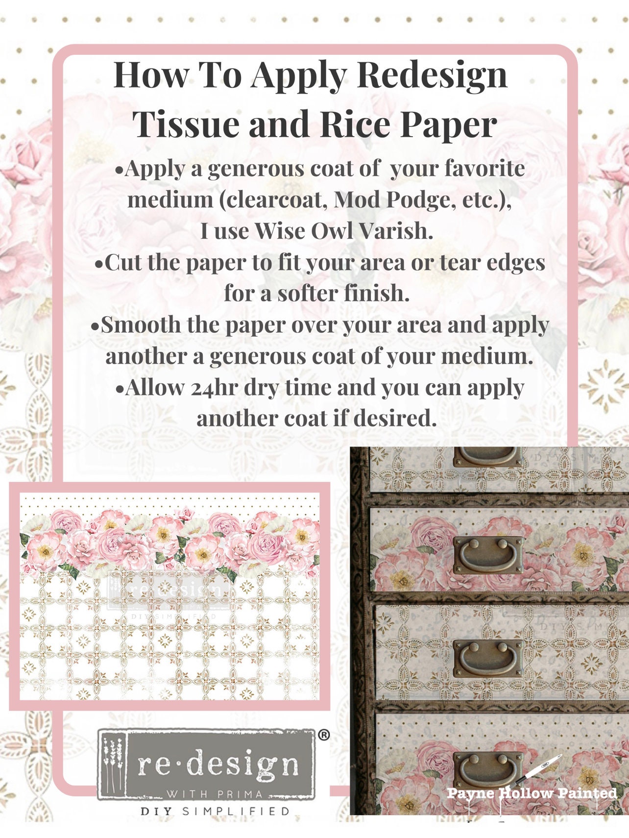 Decoupage Gel SOFT MATTE GEL 8.5 oz. Redesign with Prima Etsy