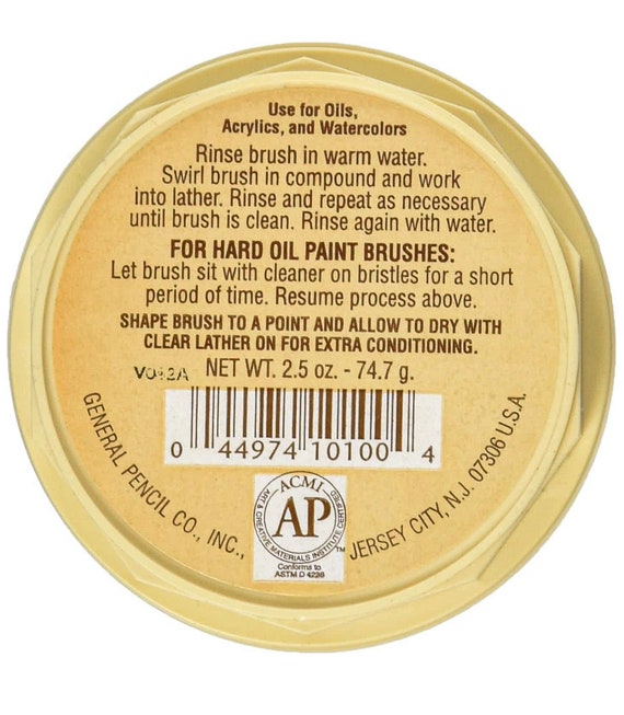 General Pencil Company's the Masters Brush Cleaner and Preserver Paintbrush  Cleaner 1oz 2.5oz 