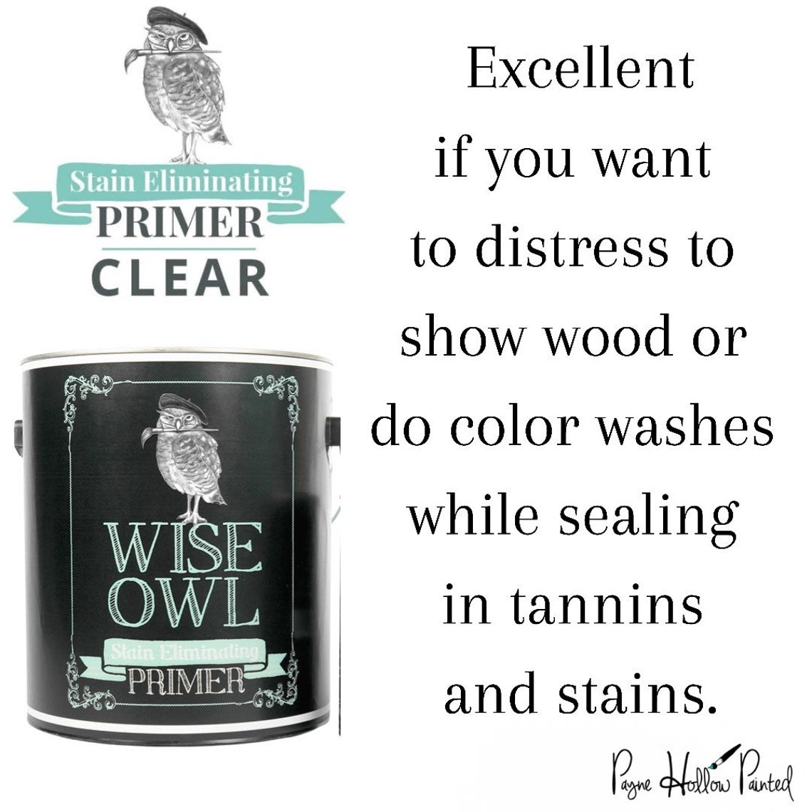 Wise Owl Primer in CLEAR Stain Eliminating Primer Wise Owl Etsy