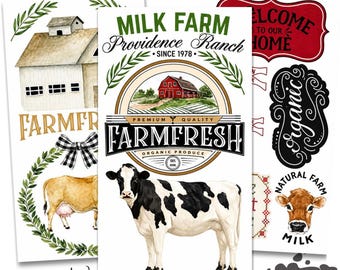 HOME & FARM Redesign Transfer • 3PK 6 X 12 • Redesign With Prima • Rub On Transfer • Furniture Transfer • Furniture Upcycling