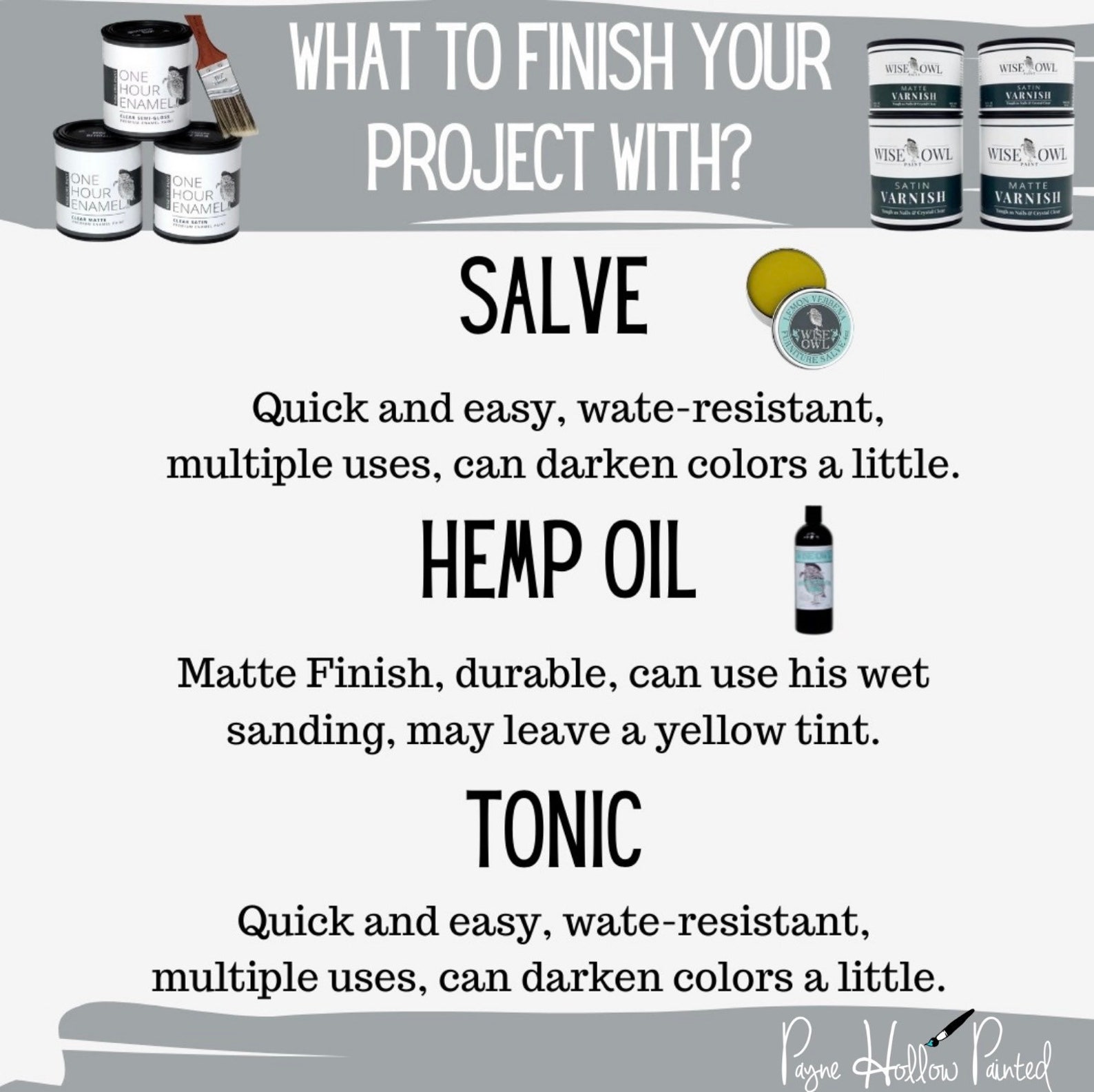 Wise Owl SATIN VARNISH Wise Owl Paint Upcycled Furniture Etsy