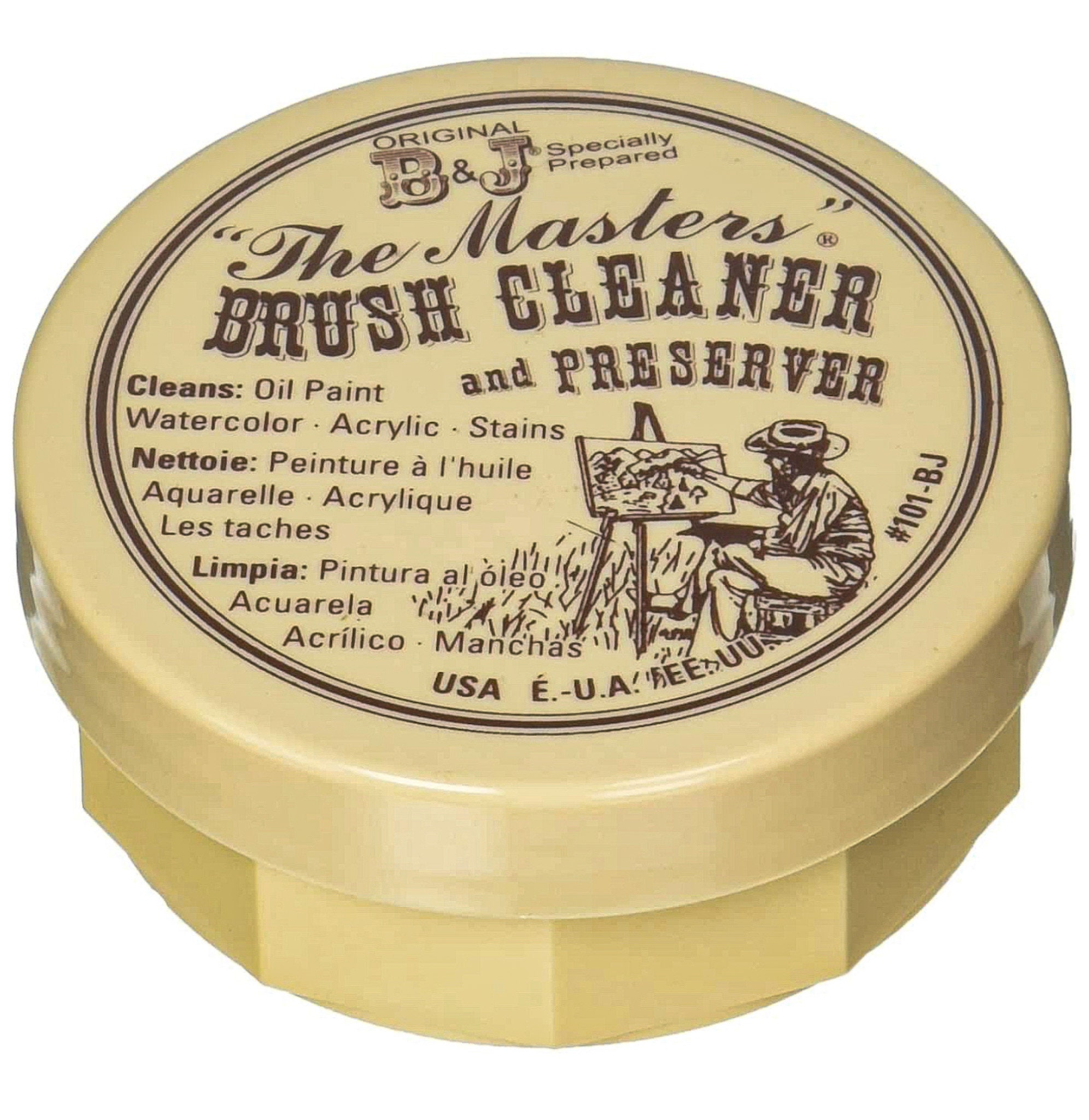 General Pencil Company's the Masters Brush Cleaner and Preserver, Paintbrush  Cleaner, 1oz and 2.5oz 