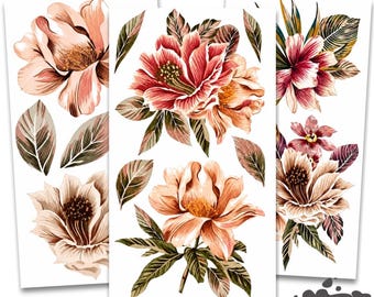 EXOTICA Redesign Transfer • 3PK 6 X 12 • Redesign With Prima • Rub On Transfer • Furniture Transfer • Furniture Upcycling