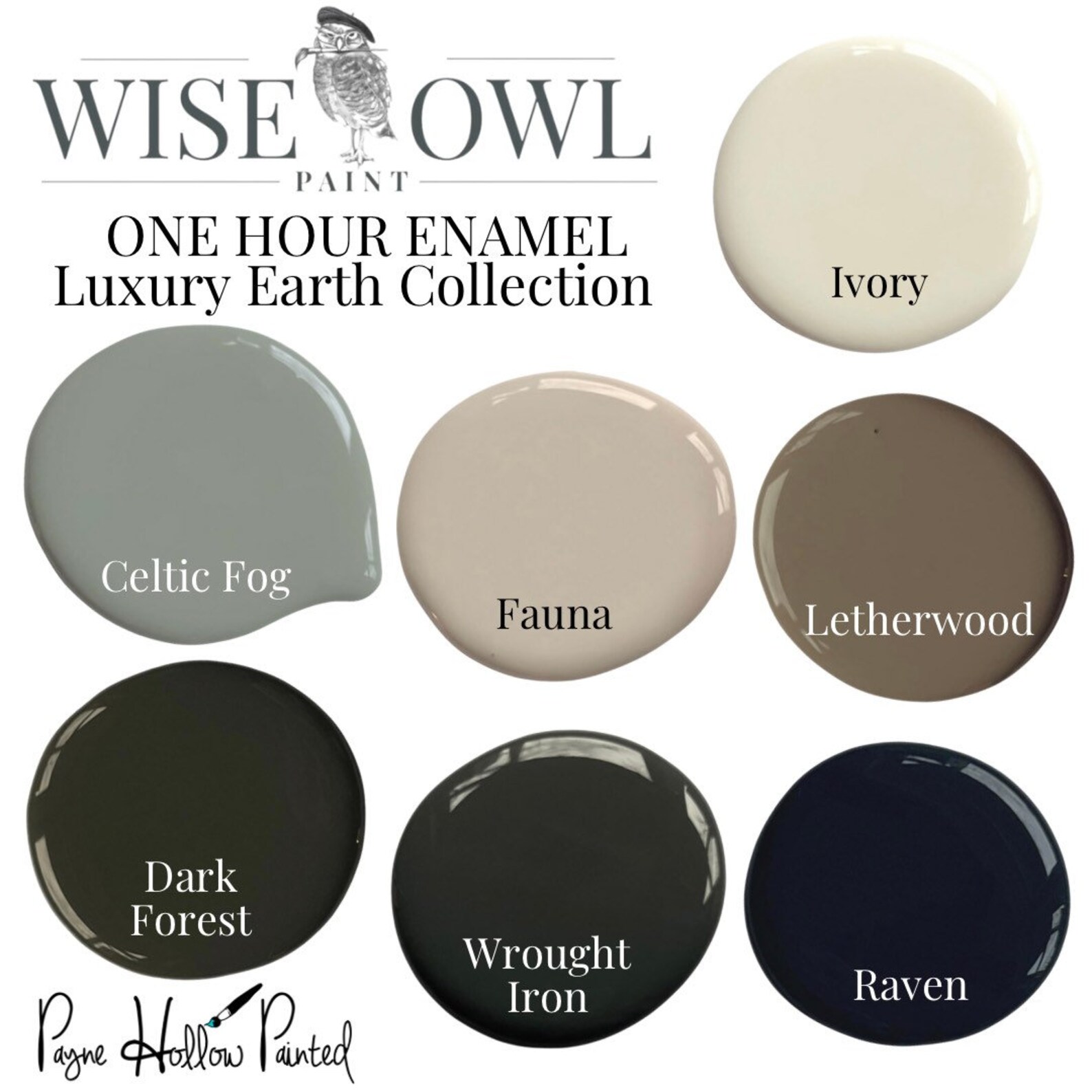 RAVEN One Hour Enamel Paint Wise Owl Paint Upcycled Etsy