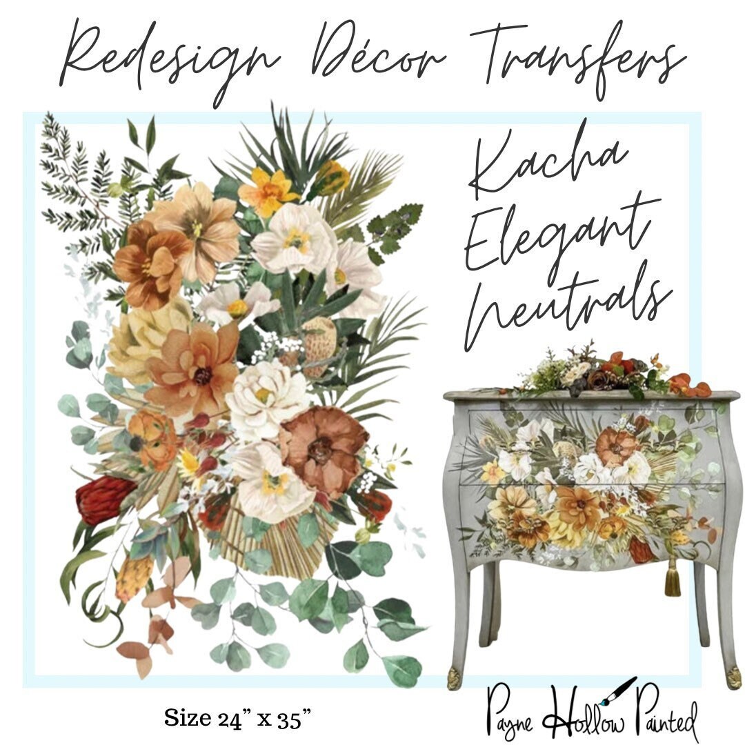 KACHA ELEGANT NEUTRAL Transfer Redesign With Prima Transfer Etsy