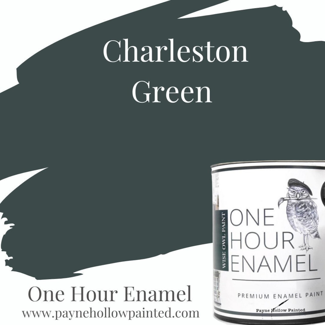 One Hour Enamel Paint CHARLESTON GREEN Wise Owl Paint Etsy