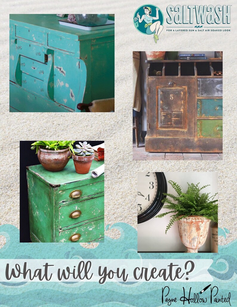 SALTWASH Texture Paint Additive Easy Way to Get Your Antique Etsy