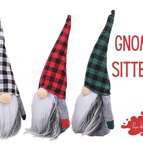 Winter Gnome • Christmas Gnome • Sitting Gnome • Shelf Sitter Gnome • Farmhouse Christmas • Christmas Decor • Gnome Decor • Holiday Decor