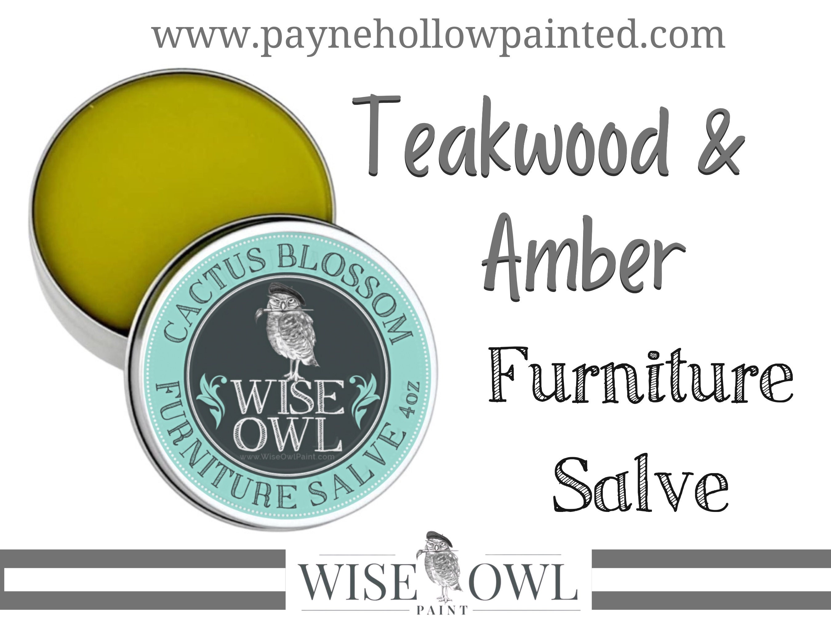 TEAKWOOD AND AMBER Furniture Salve Wise Owl Paint Wise Owl Salve Chalk  Paint Wise Owl Furniture Salve Furniture Painting 