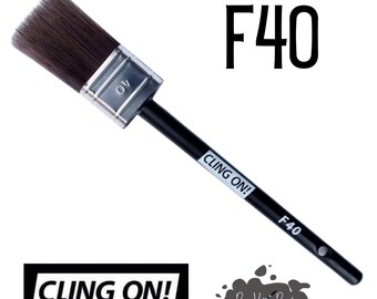 F40 CLING ON! Paint Brush • Flat Paint Brush • Furniture Painting • Chalk Paint • Premium Paint Brush • Furniture Upcycling