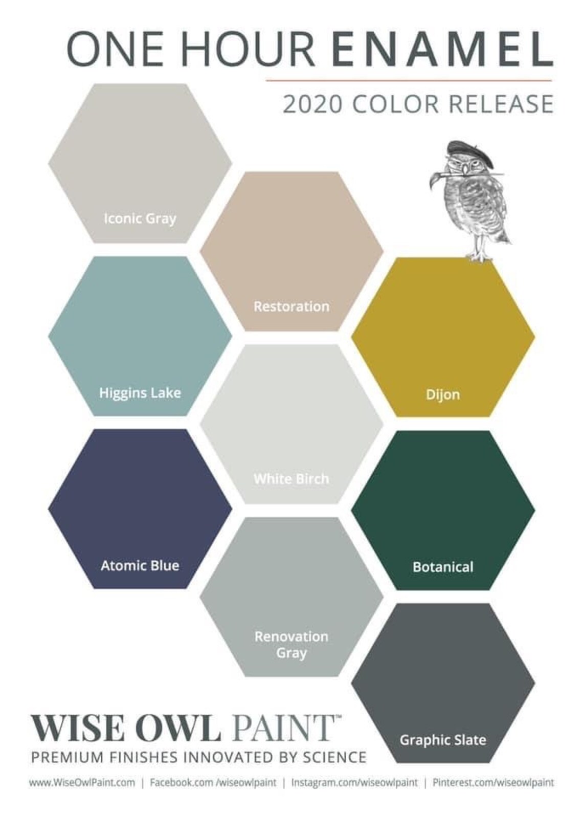 One Hour Enamel Paint FALL SEASONAL Colors 2020 Wise Owl Etsy