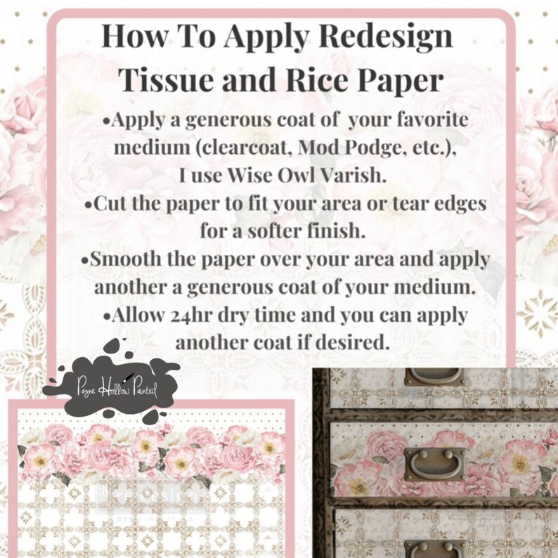 AMIABLE ROSES • Decoupage Tissue Paper • 11.5 X 16.25 • by Redesign ...