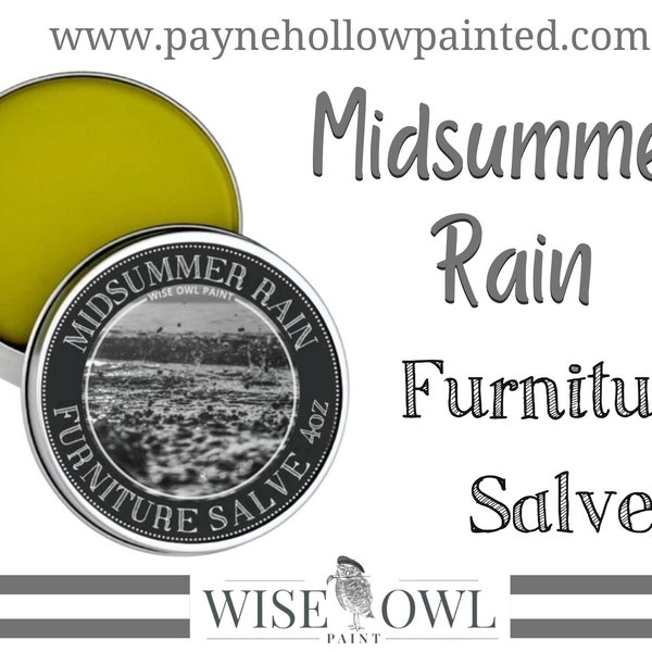 MIDSUMMER RAIN Furniture Salve • Wise Owl Paint • Wise Owl Salve • Chalk Paint • Wise Owl Furniture Salve • Furniture Painting