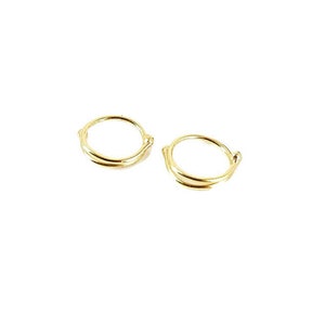 Fake Piercing 14 Karat GOLD PLATED over 925 Solid Sterling Silver Brass