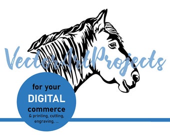 Belgian Draft Horse svg vector graphic art, digital file for commercial use, Draft Horse clipart cut file cricut