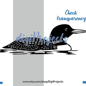 Loon Svg Vector Graphic Art Waterfowl Clipart Cut File Water Bird ...