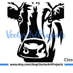 Dexter cow svg png face vector graphic art, Dexter cattle clip art, farm animal cut file Dexter cow cricut digital design image 3