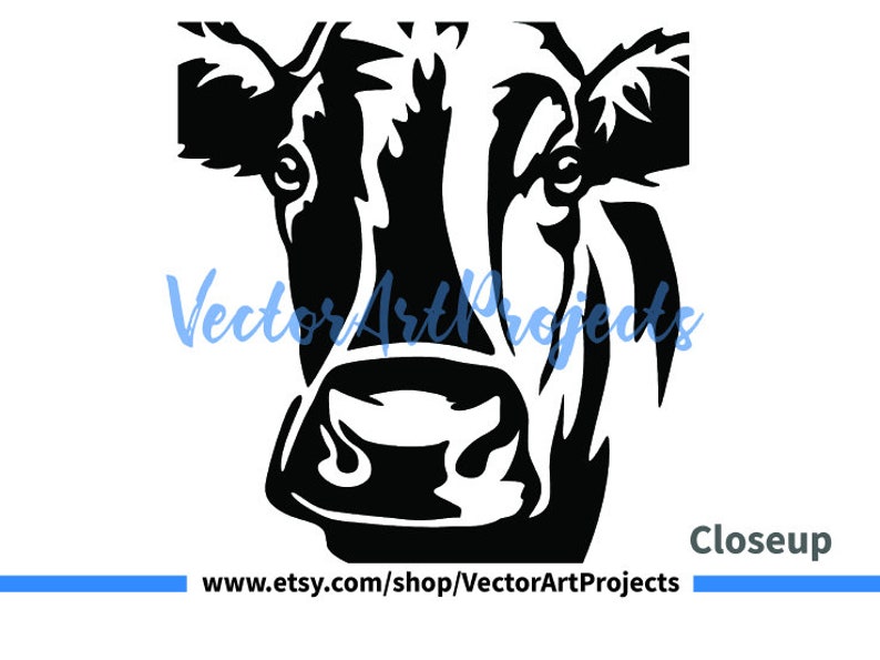 Dexter cow svg png face vector graphic art, Dexter cattle clip art, farm animal cut file Dexter cow cricut digital design image 3