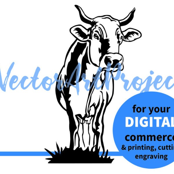 Swiss Cow Clip Art - Etsy Canada