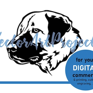 Kangal dog svg clipart vector graphic art, Anatolian Shepherd cut file cuttable cricut, kangal digital logo design