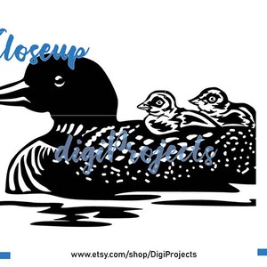 Loon Mom Svg, Loon Chick Chicken Svg Cliprat Vector Graphic File, Loon ...