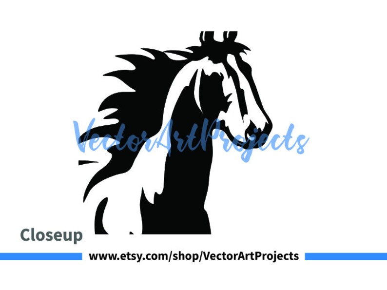 Horse Svg Running Horse Clipart Vector Graphic Art for Etsy