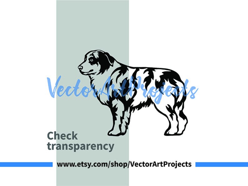 Merle Aussie Svg Clip Art Australian Shepherd Cut File Vector - Etsy