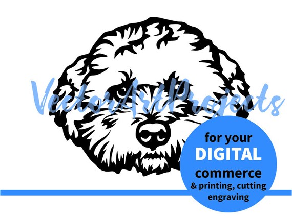 Maltipoo Svg Vector Graphic Dog Clip Art Icon Maltipoo Cuttable