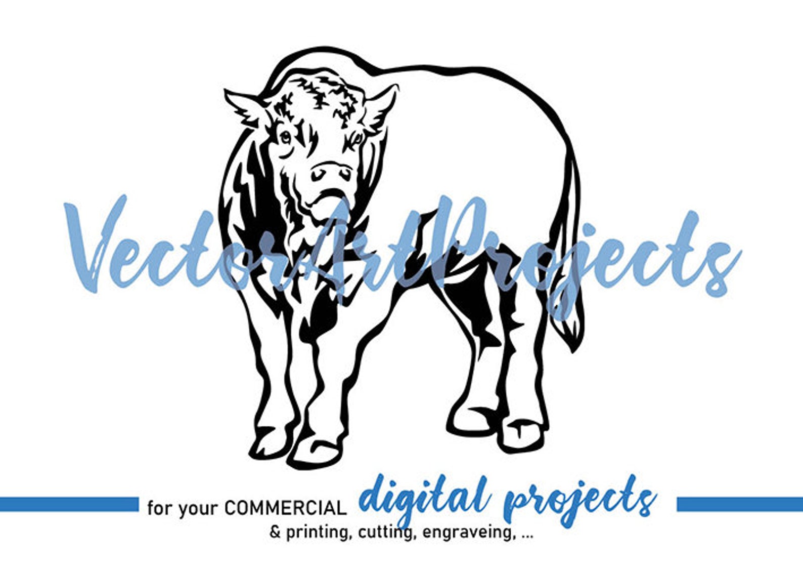 Charolais Bull Svg Vector File Farm Animal Clipart Charolais - Etsy UK