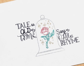 Enchanted Rose Quote Etsy Enchanted Rose Quote Etsy