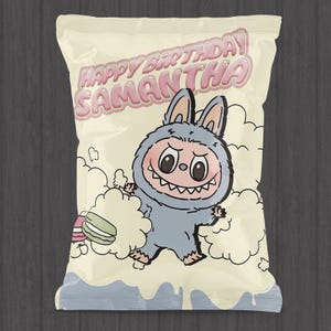 Labubu Themed Party Chip Bag – Personalized for Your Birthday Bash!