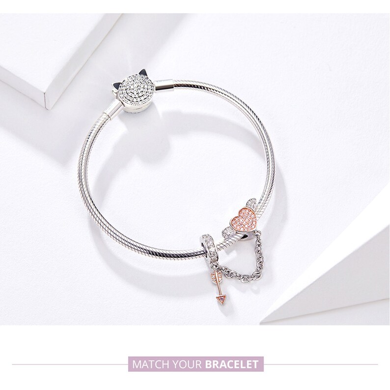 Bamoer européen S925 Argent Sterling charme doux rose pour bracelets bijoux Bamoer européen S925 Argent Sterling charme doux rose pour bracelets bijoux
