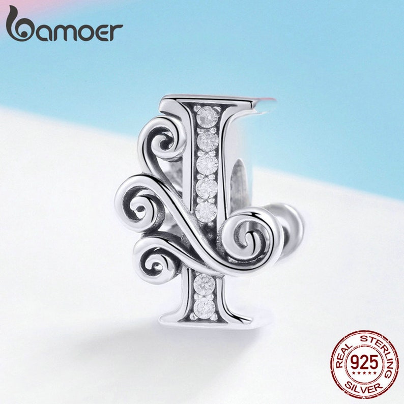 BAMOER 925 Charmsalphabet Charm Beads for Women26 Letters Etsy