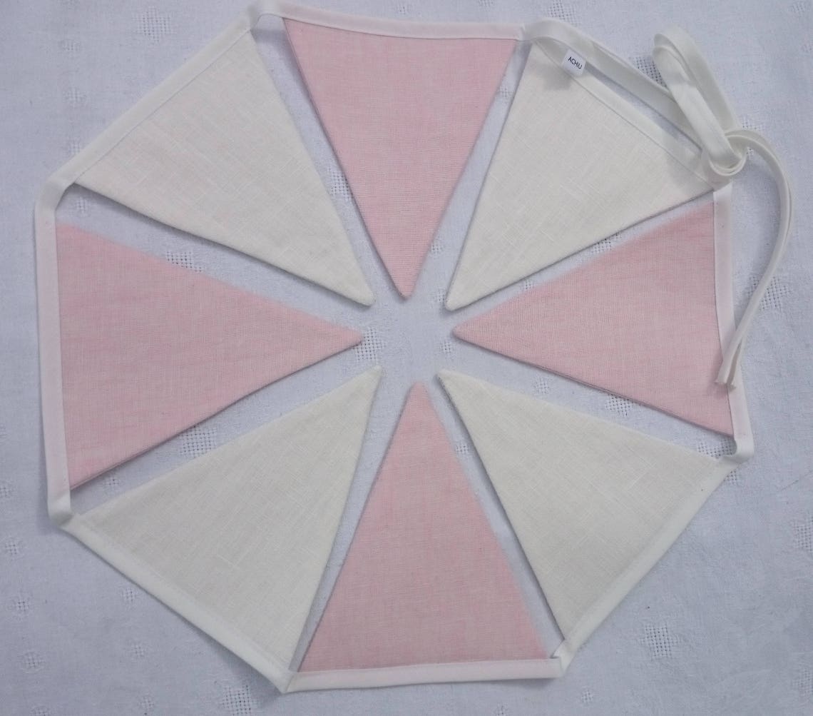 Baby Girl Bunting/linen Bunting/baby Bunting/nursery Kids Etsy