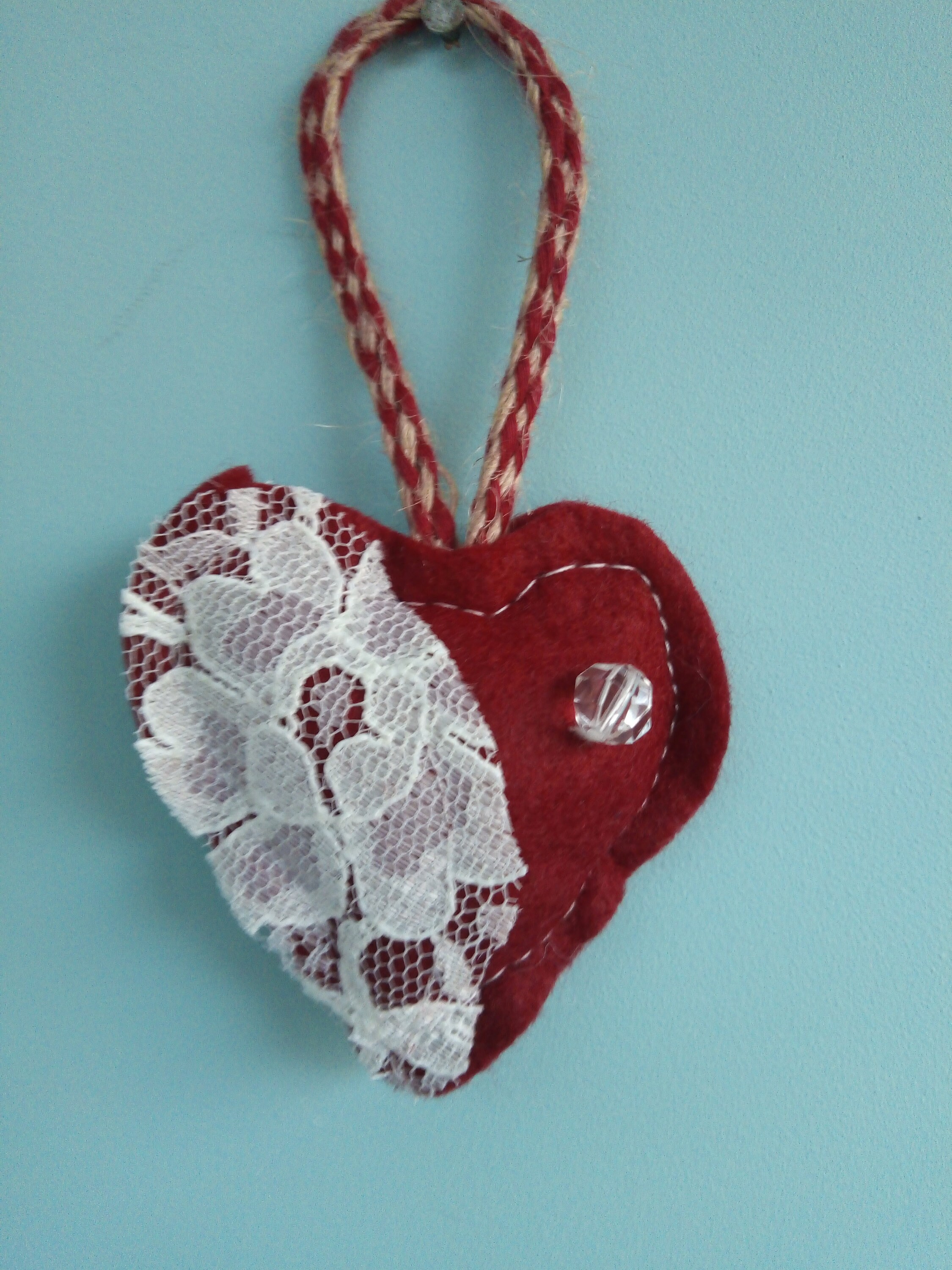 Heart shaped Christmas tree ornament | Etsy