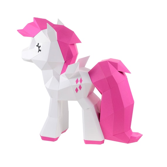 My Little Pony Pdf Origami Horse Diy Papercraft Pdf Printable Template Download Little Pony Party 3d File Papercraft 3d Horse