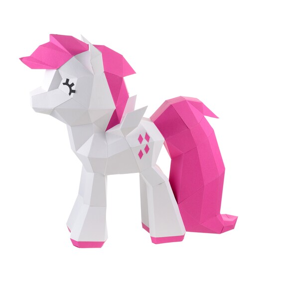 My Little Pony Pdf Origami Horse Diy Papercraft Pdf Printable Template Download Little Pony Party 3d File Papercraft 3d Horse