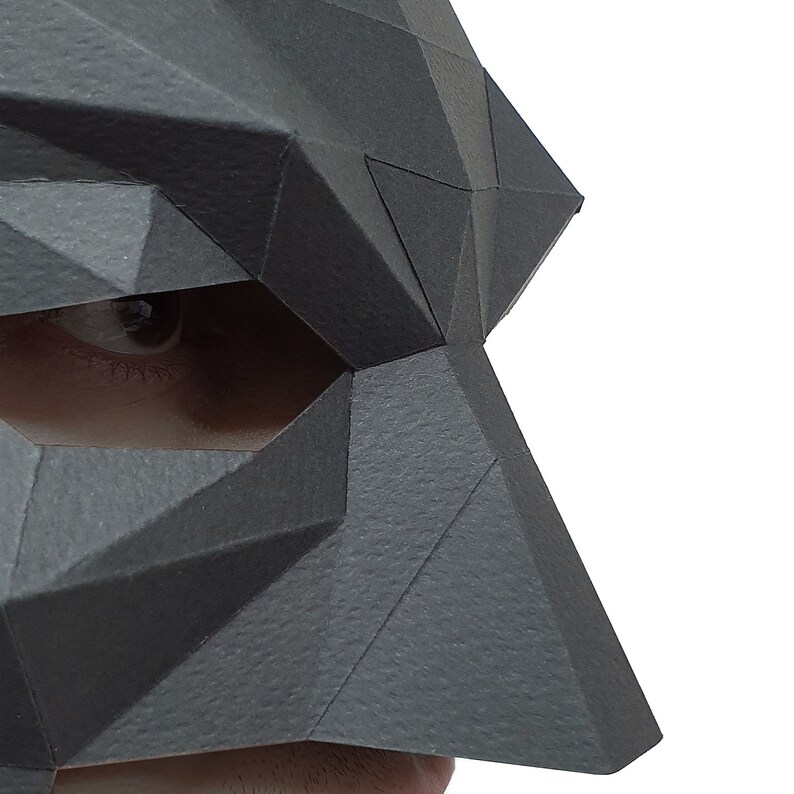 BATMAN Mask Pdf Papercraft DIY Printable Template Batman Etsy