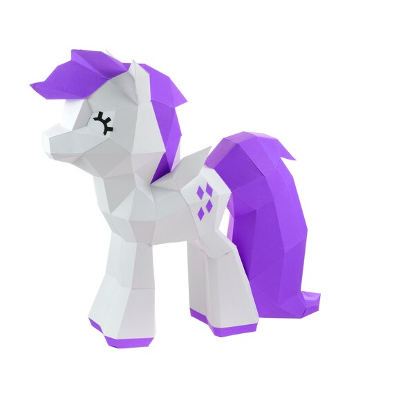 My Little Pony Pdf Origami Horse Diy Papercraft Pdf Printable Template Download Little Pony Party 3d File Papercraft 3d Horse