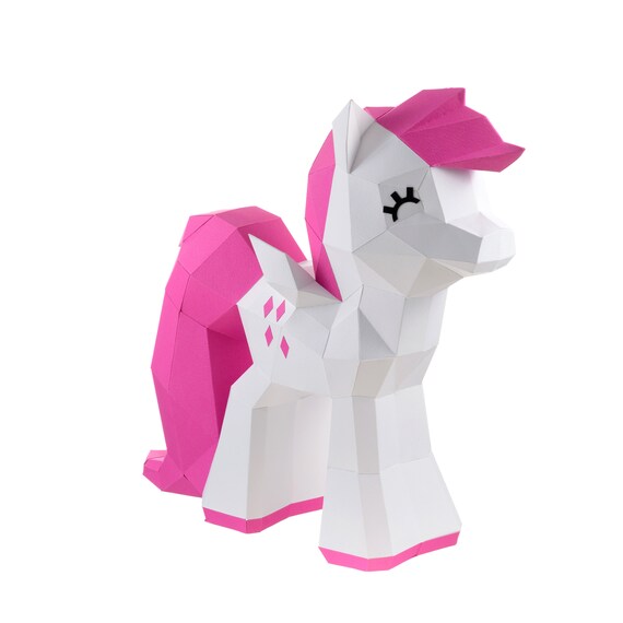 My Little Pony Pdf Origami Horse Diy Papercraft Pdf Printable Template Download Little Pony Party 3d File Papercraft 3d Horse
