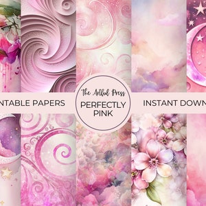 Pink Digitales Papier, Hintergründe, pink Texturen, für den kommerziellen Gebrauch