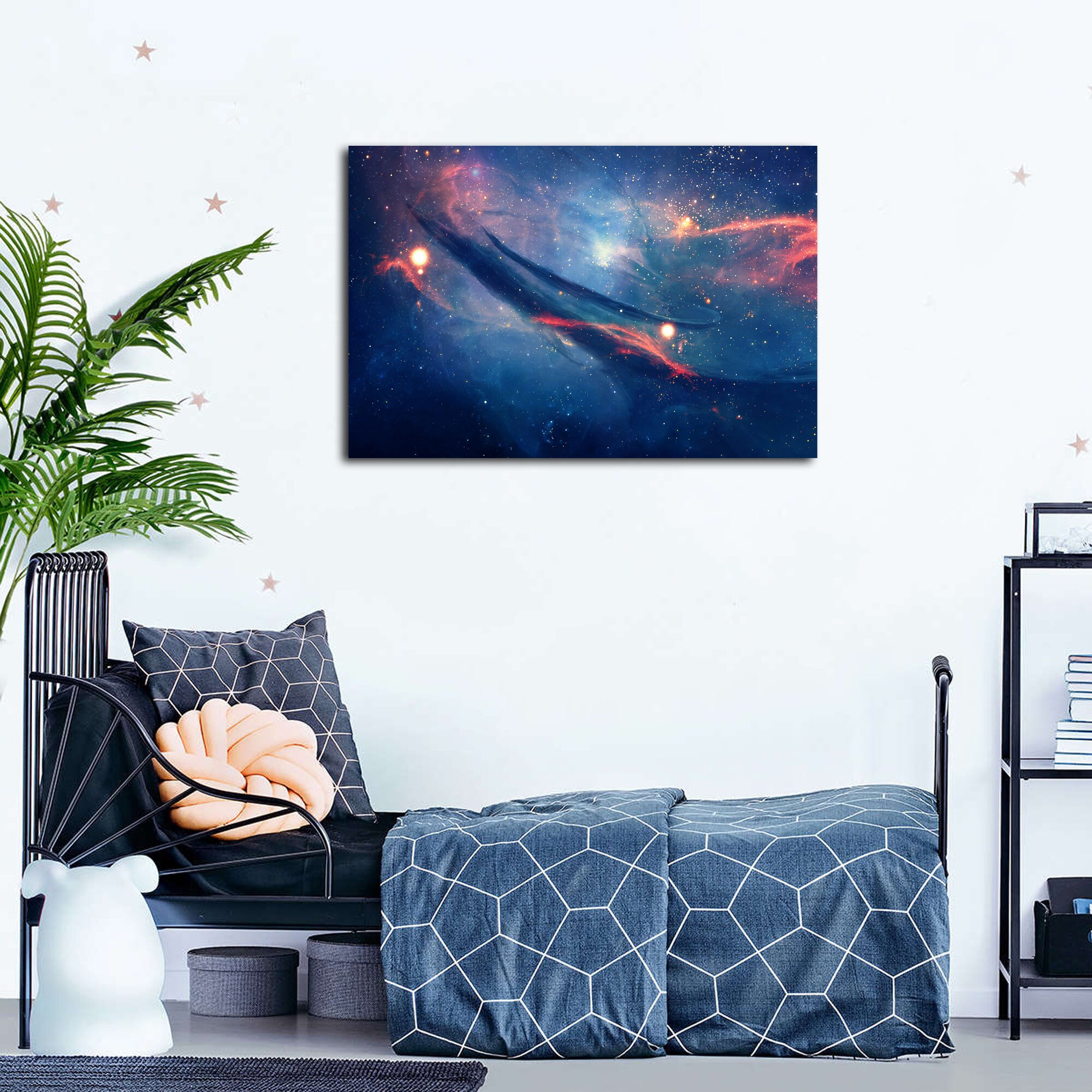 Nebula Canvas Wall Art Colorful Space Wall Decor Galaxy Prints Pictures ...