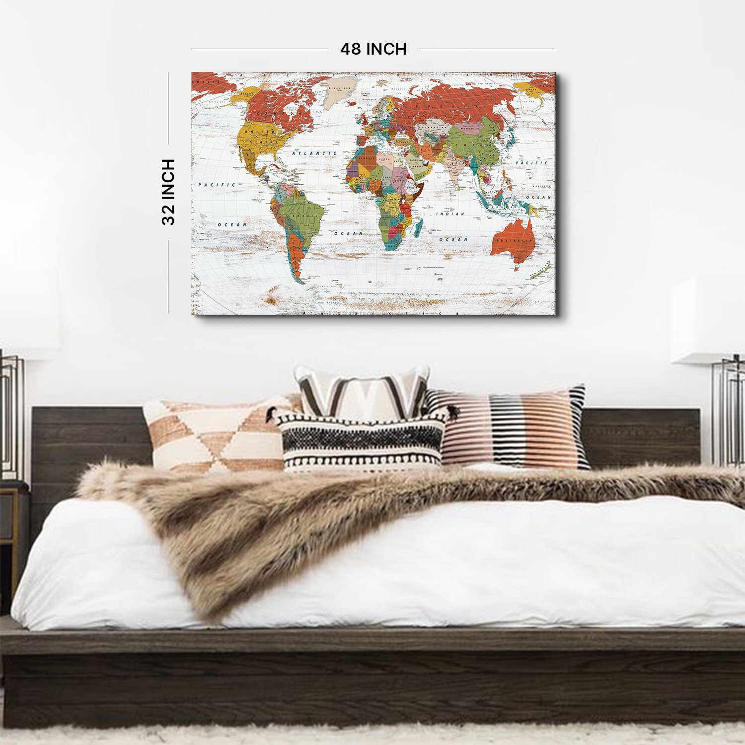 Large World Map Wall Art Office - Il Fullxfull.4298494761 6jvk