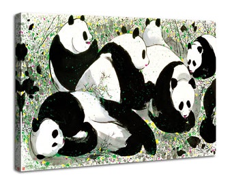 Panda Painting / Original Chinese Brush Water-ink Painting