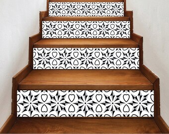 Stair Riser Decals Peel and Stick Removable Strip Self Adhesive Stair Wrap Easy to Trim - Price x units / SKU 22