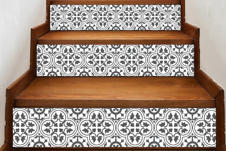 Stair Riser Decals Peel and Stick Removable Strip Self Adhesive Stair Wrap Easy to Trim Price x units / SKU 518 image 2