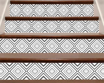 Stair Riser Decals Peel and Stick Removable Strip Self Adhesive Stair Wrap Easy to Trim - Price x units / SKU 531