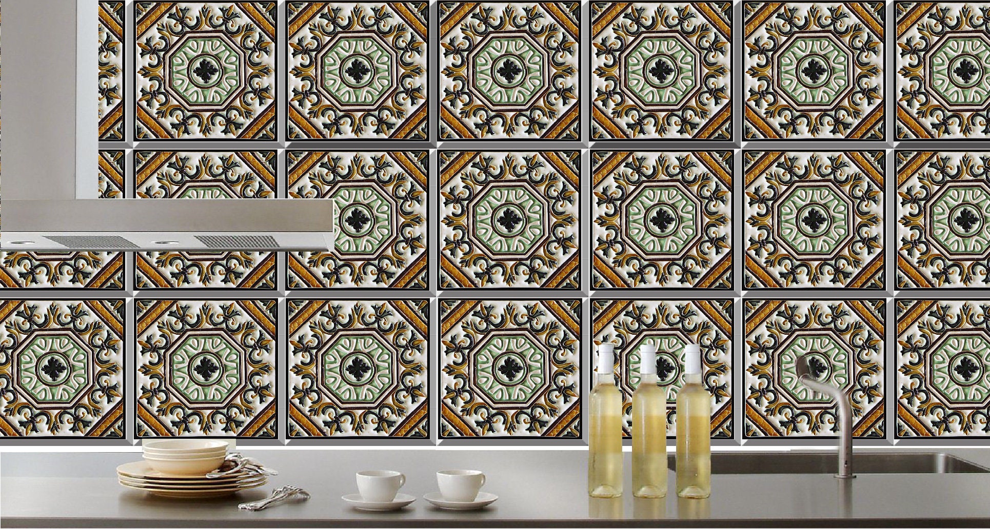 Spanische Fliesenaufkleber Küche Bad Backsplash Kaminboden | Etsy